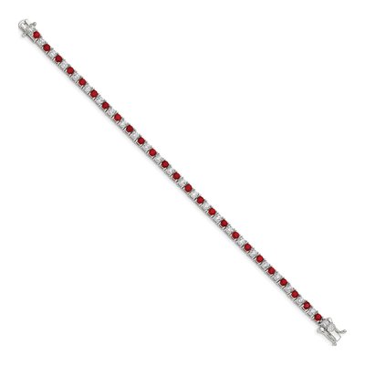Sterling Silver CZ Bracelet – view 3