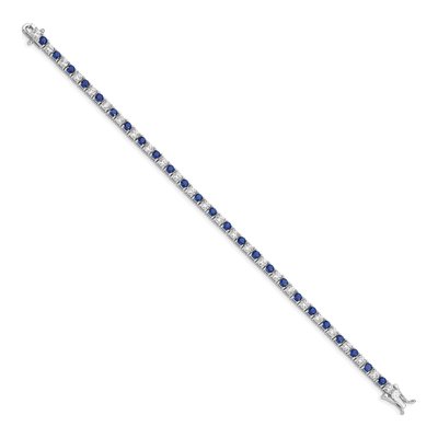 Sterling Silver CZ Glass Bracelet – view 3