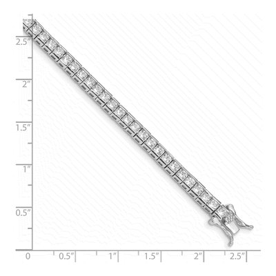 Sterling Silver CZ Tennis Bracelet – view 3