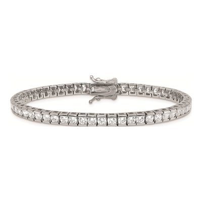 Sterling Silver CZ Tennis Bracelet – view 4