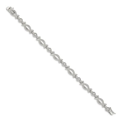 Sterling Silver CZ Bracelet – view 2
