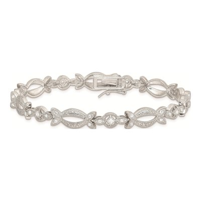 Sterling Silver CZ Bracelet – view 3