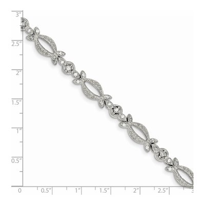 Sterling Silver CZ Bracelet – view 4