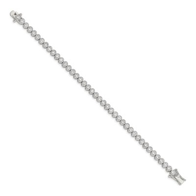 Sterling Silver CZ Tennis Bracelet – view 2