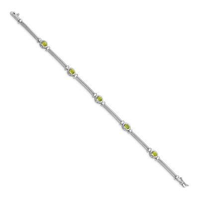 Sterling Silver Peridot Bracelet – view 2