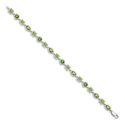 Sterling Silver Peridot Bracelet – view 3