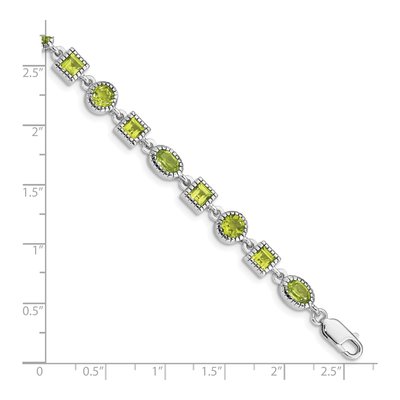 Sterling Silver Peridot Bracelet – view 4