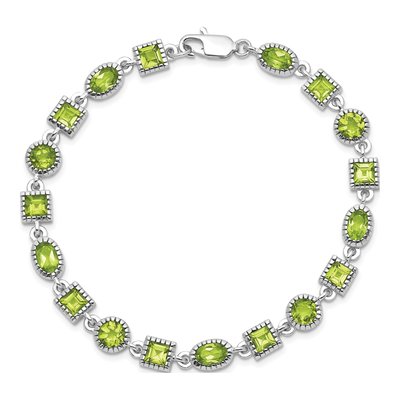 Sterling Silver Peridot Bracelet – view 5