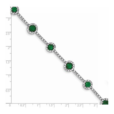 Sterling Silver CZ Clear Bracelet – view 4