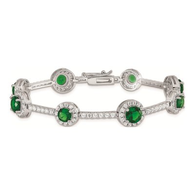 Sterling Silver CZ Clear Bracelet – view 5