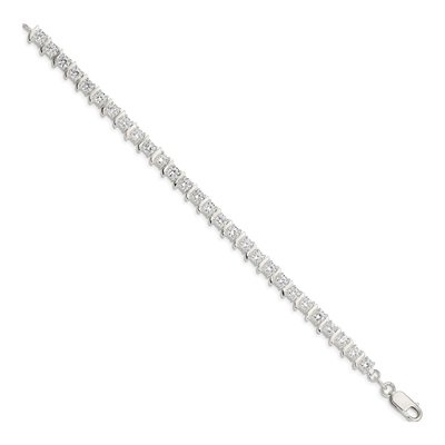 Sterling Silver CZ Fancy Bracelet – view 3