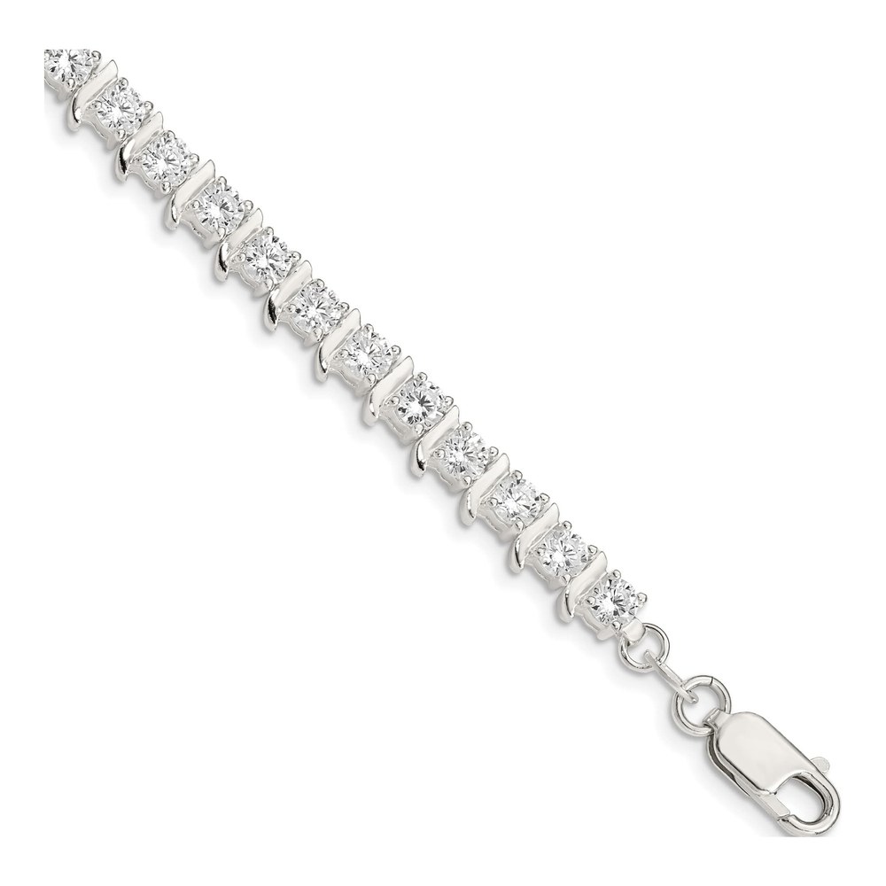 Sterling Silver CZ Fancy Bracelet