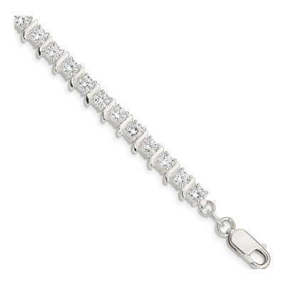 Sterling Silver CZ Fancy Bracelet
