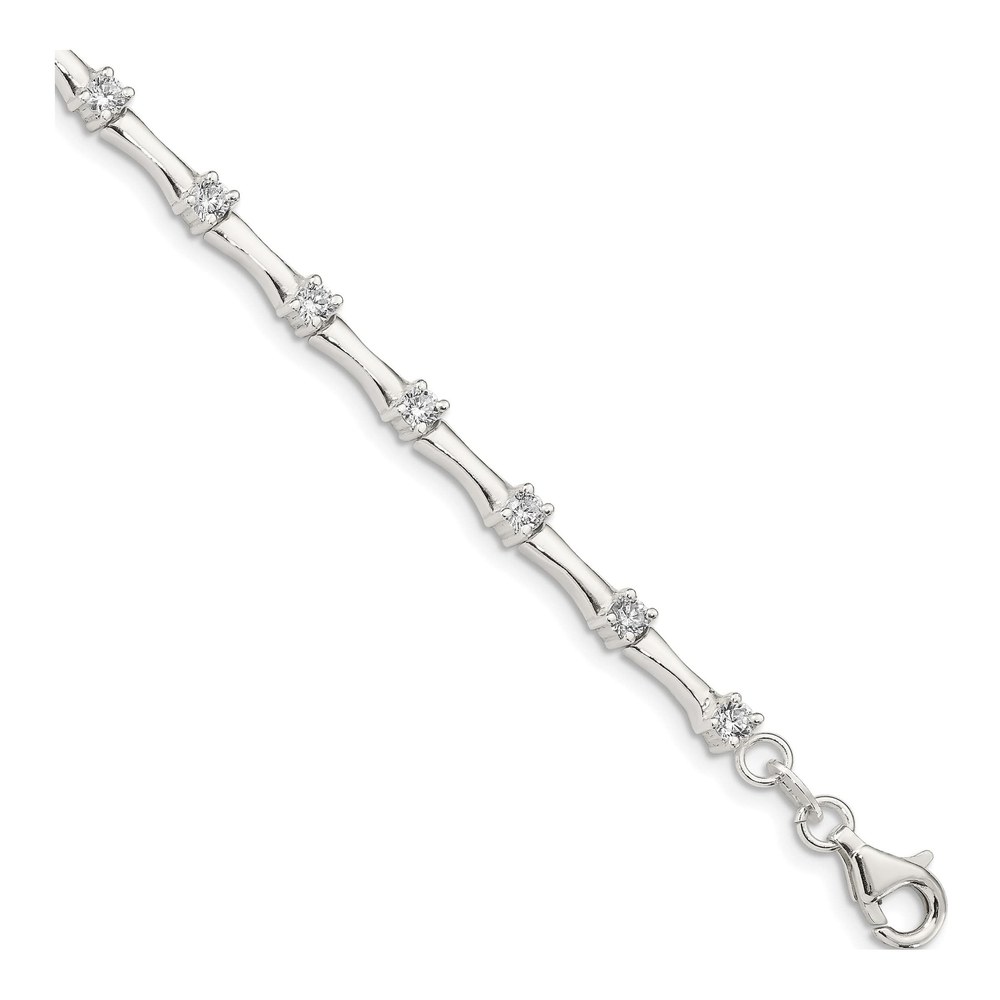 Sterling Silver CZ Fancy Bracelet