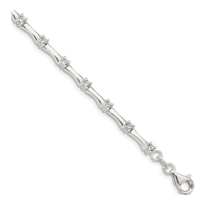 Sterling Silver CZ Fancy Bracelet