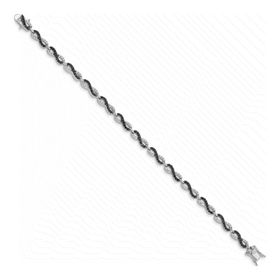 Sterling Silver CZ Infinity Bracelet – view 3