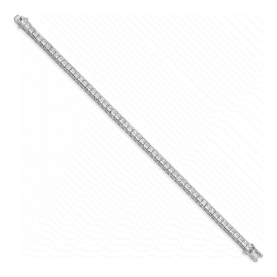 Sterling Silver CZ Tennis Bracelet – view 3