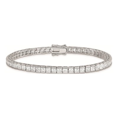 Sterling Silver CZ Tennis Bracelet – view 5