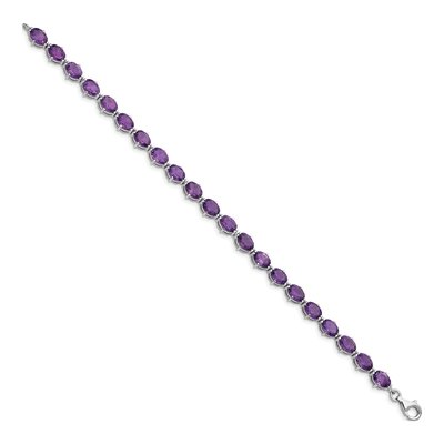 Sterling Silver Amethyst Bracelet – view 2
