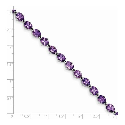 Sterling Silver Amethyst Bracelet – view 3