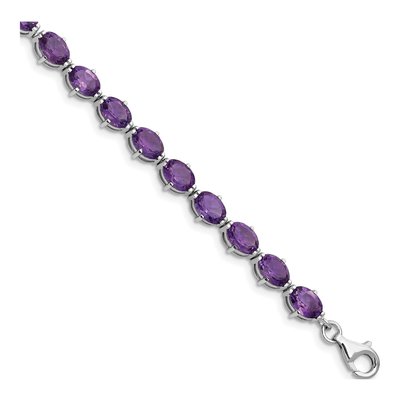 Sterling Silver Amethyst Bracelet