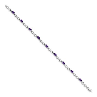 Sterling Silver Amethyst Bracelet – view 3