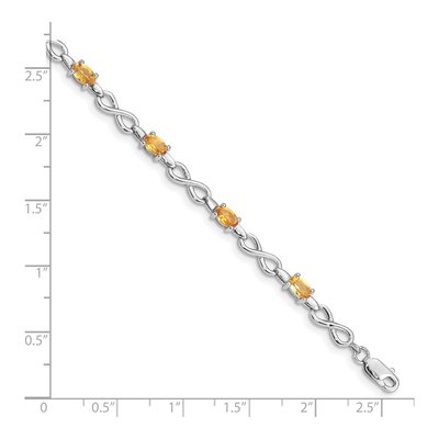 Sterling Silver Citrine Bracelet – view 3