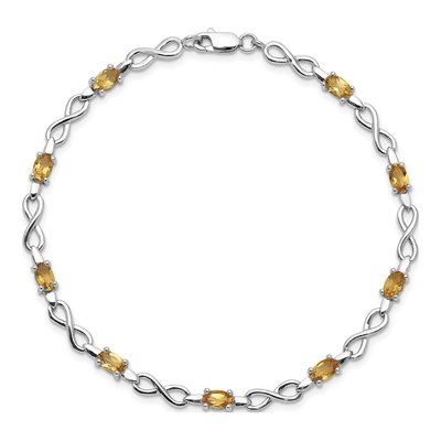 Sterling Silver Citrine Bracelet – view 4