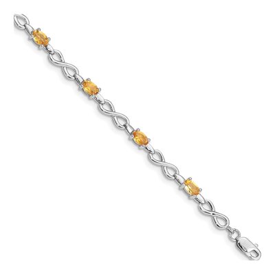 Sterling Silver Citrine Bracelet