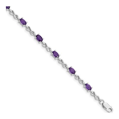 Sterling Silver Amethyst Bracelet
