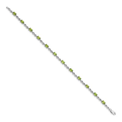Sterling Silver Peridot Bracelet – view 2