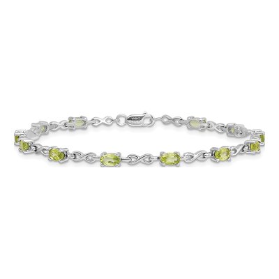 Sterling Silver Peridot Bracelet – view 3