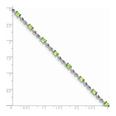 Sterling Silver Peridot Bracelet – view 4