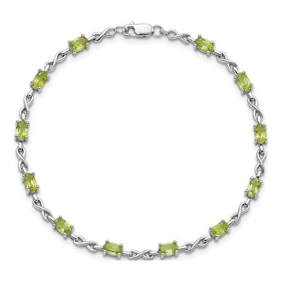Sterling Silver Peridot Bracelet – view 5