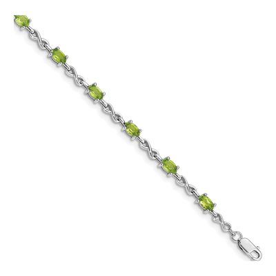 Sterling Silver Peridot Bracelet