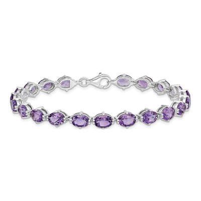 Sterling Silver Amethyst Bracelet – view 4