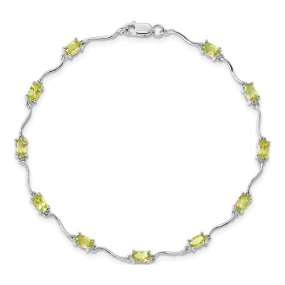 Sterling Silver Peridot Bracelet – view 4