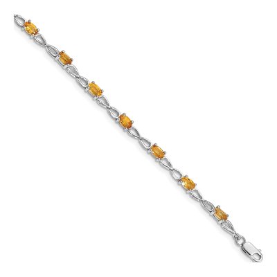 Sterling Silver Citrine Bracelet