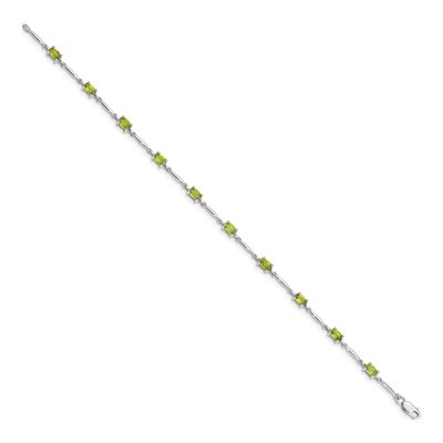 Sterling Silver Peridot Bracelet – view 2