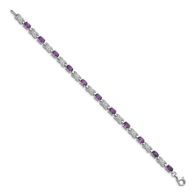 Sterling Silver Amethyst Bracelet – view 2