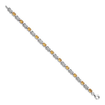 Sterling Silver Citrine Bracelet – view 2