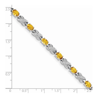 Sterling Silver Citrine Bracelet – view 3