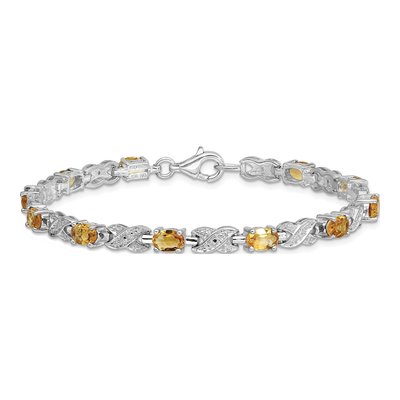 Sterling Silver Citrine Bracelet – view 4