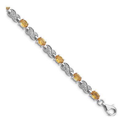 Sterling Silver Citrine Bracelet