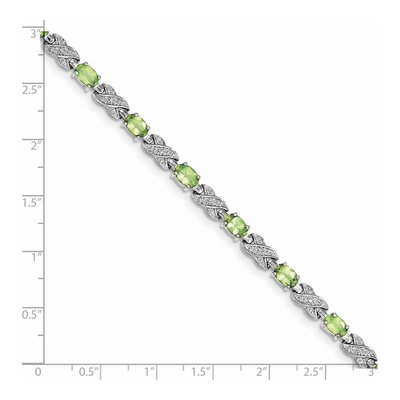 Sterling Silver Peridot Bracelet – view 3