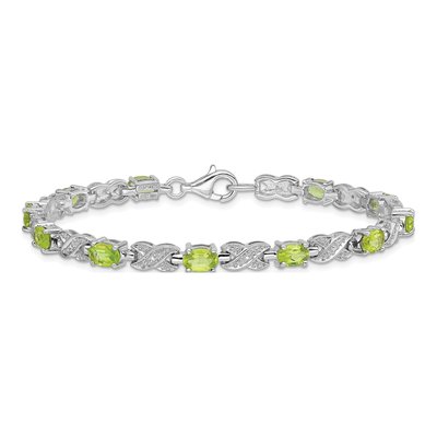 Sterling Silver Peridot Bracelet – view 4