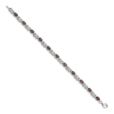 Sterling Silver Smoky Quartz Bracelet – view 2