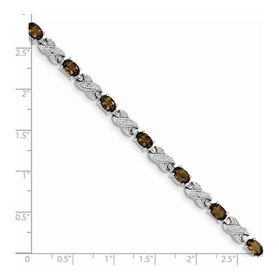 Sterling Silver Smoky Quartz Bracelet – view 3