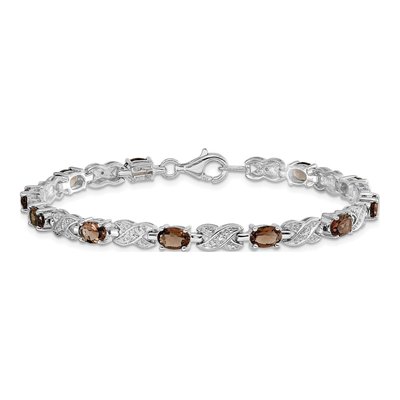 Sterling Silver Smoky Quartz Bracelet – view 4