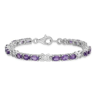 Sterling Silver Amethyst Bracelet – view 3